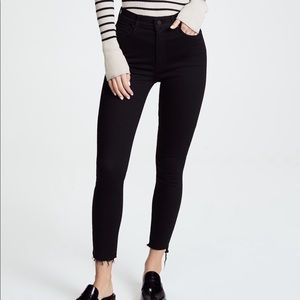 MOTHER The Stunner Stem Hem Ankle Jeans